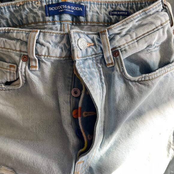 Scotch & Soda The Ripple 1950's Straight Leg Jeans Beach Treat Size 26 Loose Fit - Picture 10 of 16